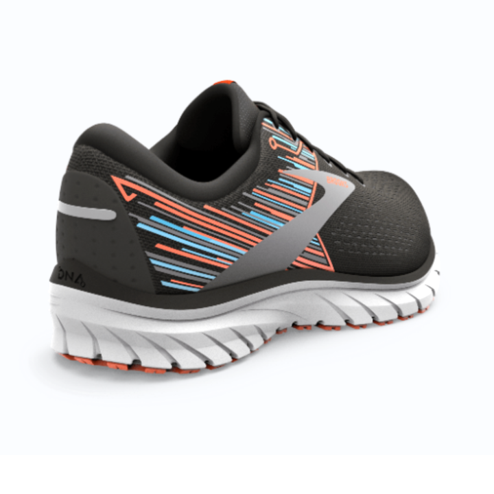 BROOKS DEFYANCE 12 Mens (D)  BLACK/RED ORANGE/BLUE