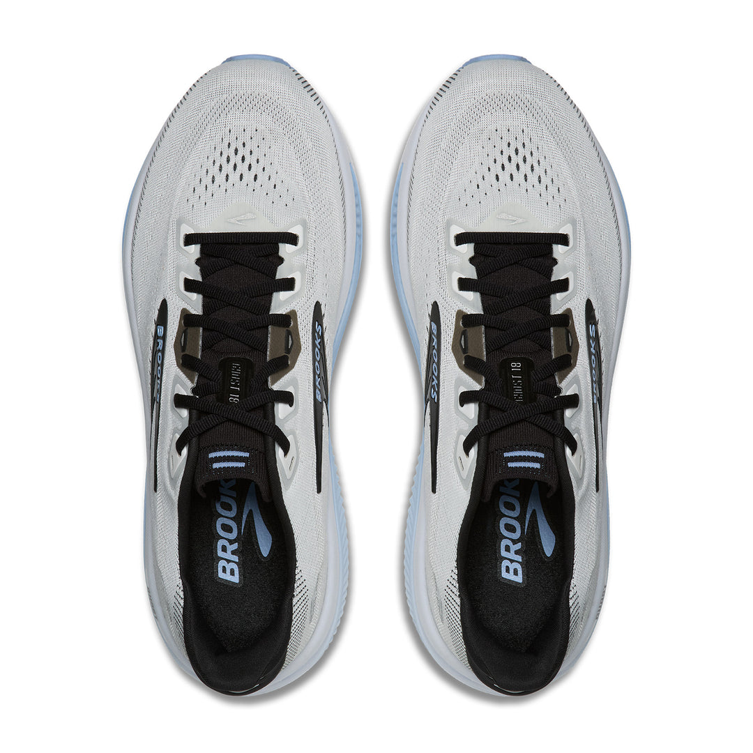 BROOKS GHOST 18 Mens (2E) WHITE/BLACK/OPEN AIR
