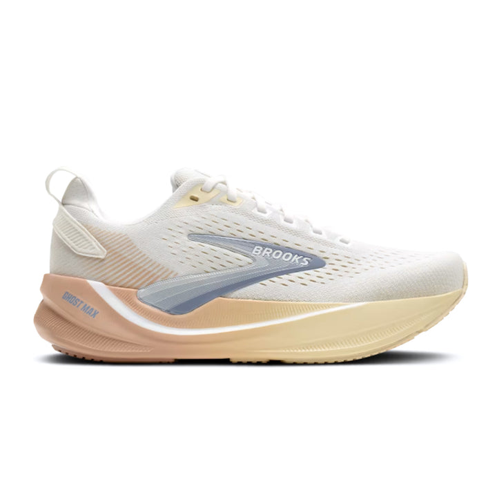 BROOKS GHOST MAX 4 Womens (B) WHITE/ROSE/RUTABAGA