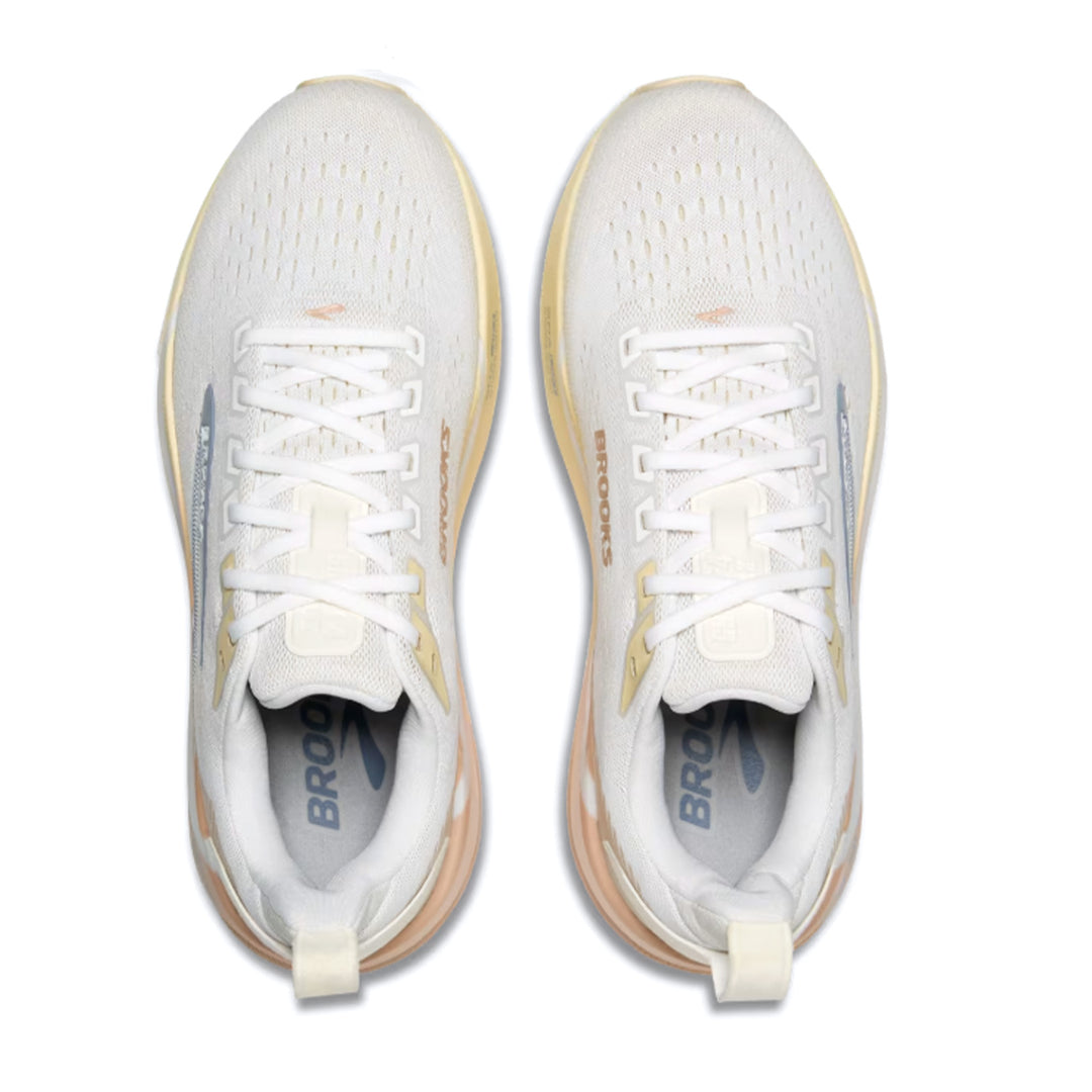 BROOKS GHOST MAX 4 Womens (B) WHITE/ROSE/RUTABAGA