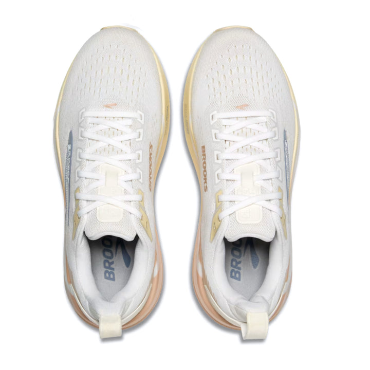 BROOKS GHOST MAX 4 Womens (B) WHITE/ROSE/RUTABAGA