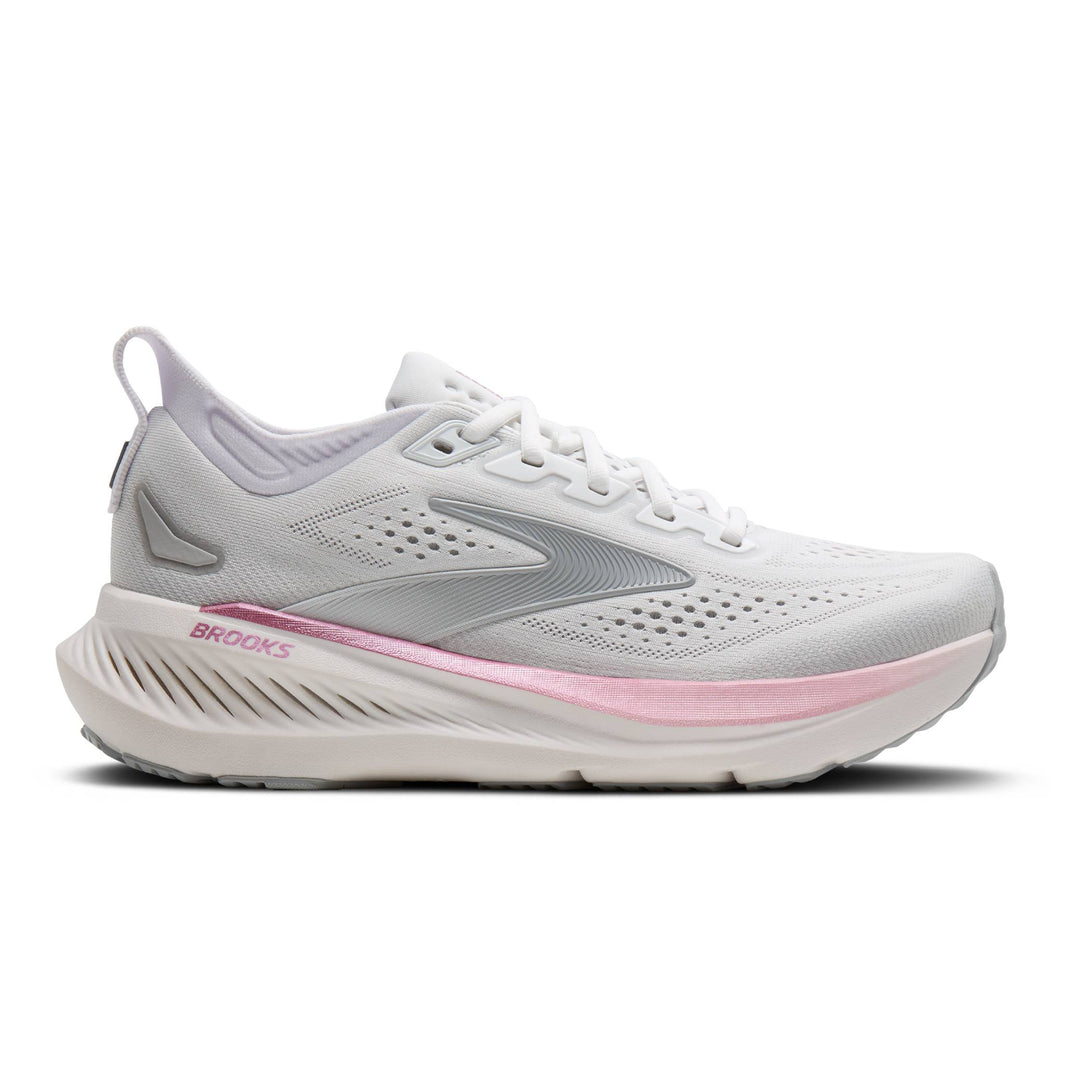 BROOKS GLYCERIN 23 Womens (B) WHITE/HARBOR MIST/METAL