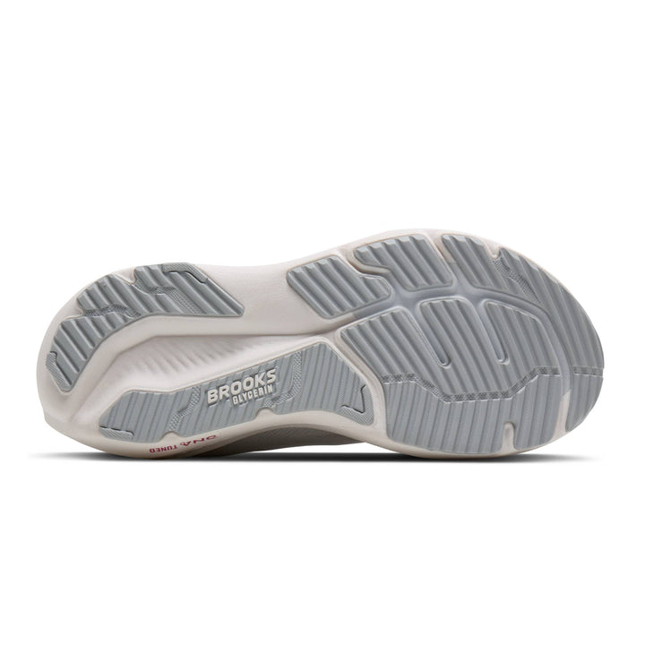 BROOKS GLYCERIN 23 Womens (B) WHITE/HARBOR MIST/METAL