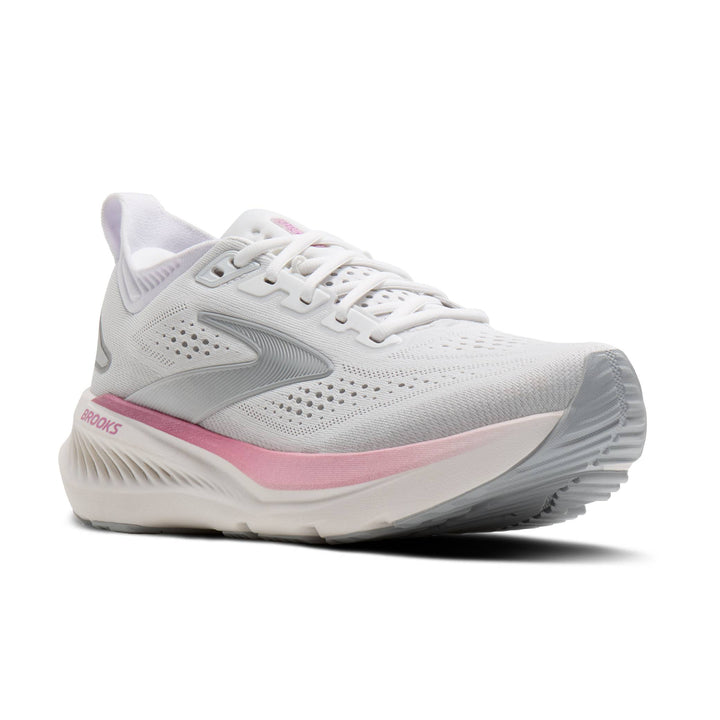 BROOKS GLYCERIN 23 Womens (B) WHITE/HARBOR MIST/METAL