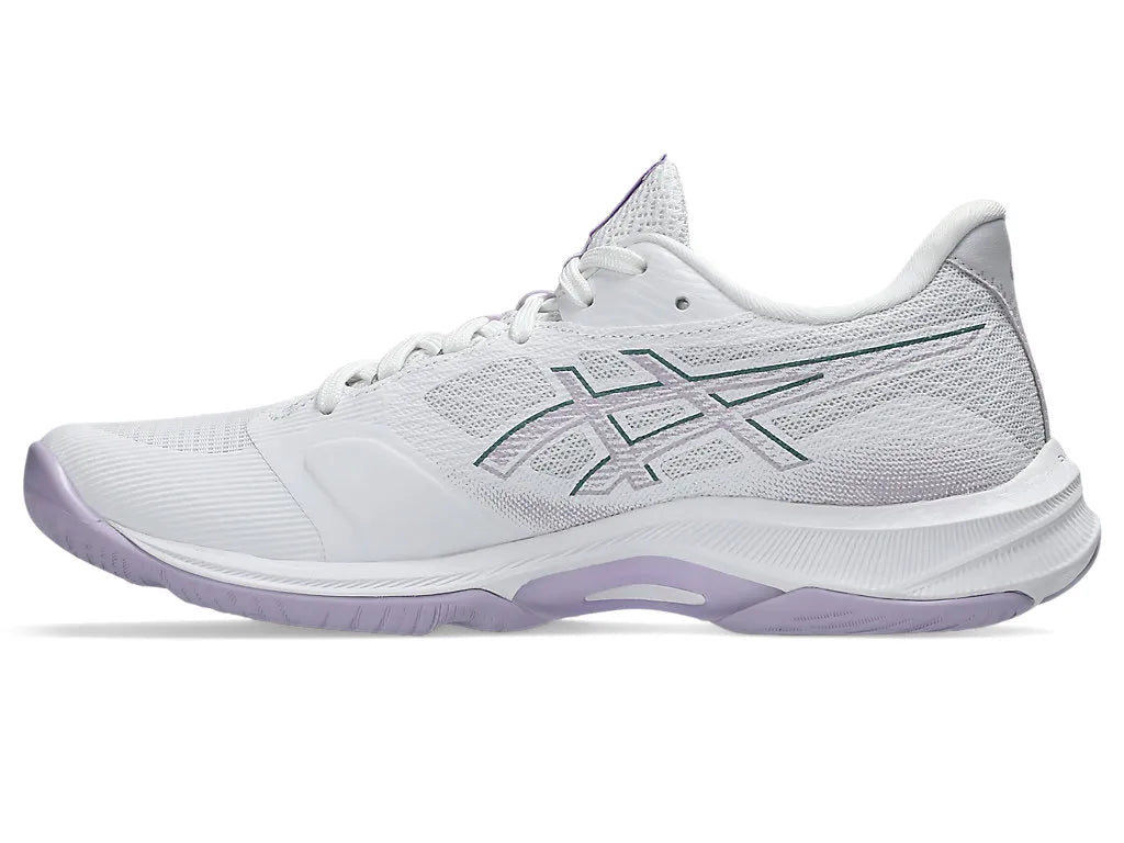 ASICS W NETBURNER BALLISTIC FF 4 WIDE WHITE/DAHLIA