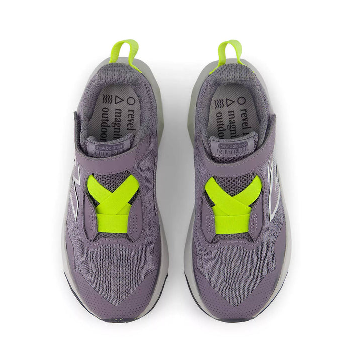NEW BALANCE Kids  Nitrel Hook &amp; Loop (Velcro) GREY/GREEN