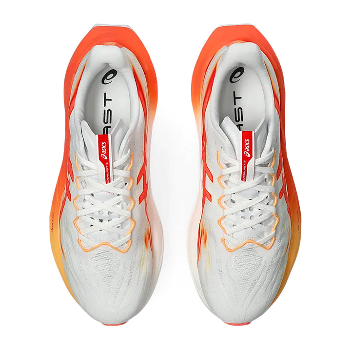 ASICS SUPERBLAST 3 (UNISEX) (D) WHITE/ORANGE GLOW