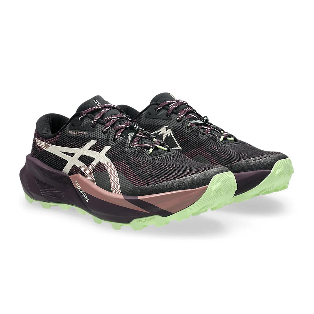 ASICS GEL-TRABUCO 14 WOMEN (B) BLACK/DARK AUBERGINE