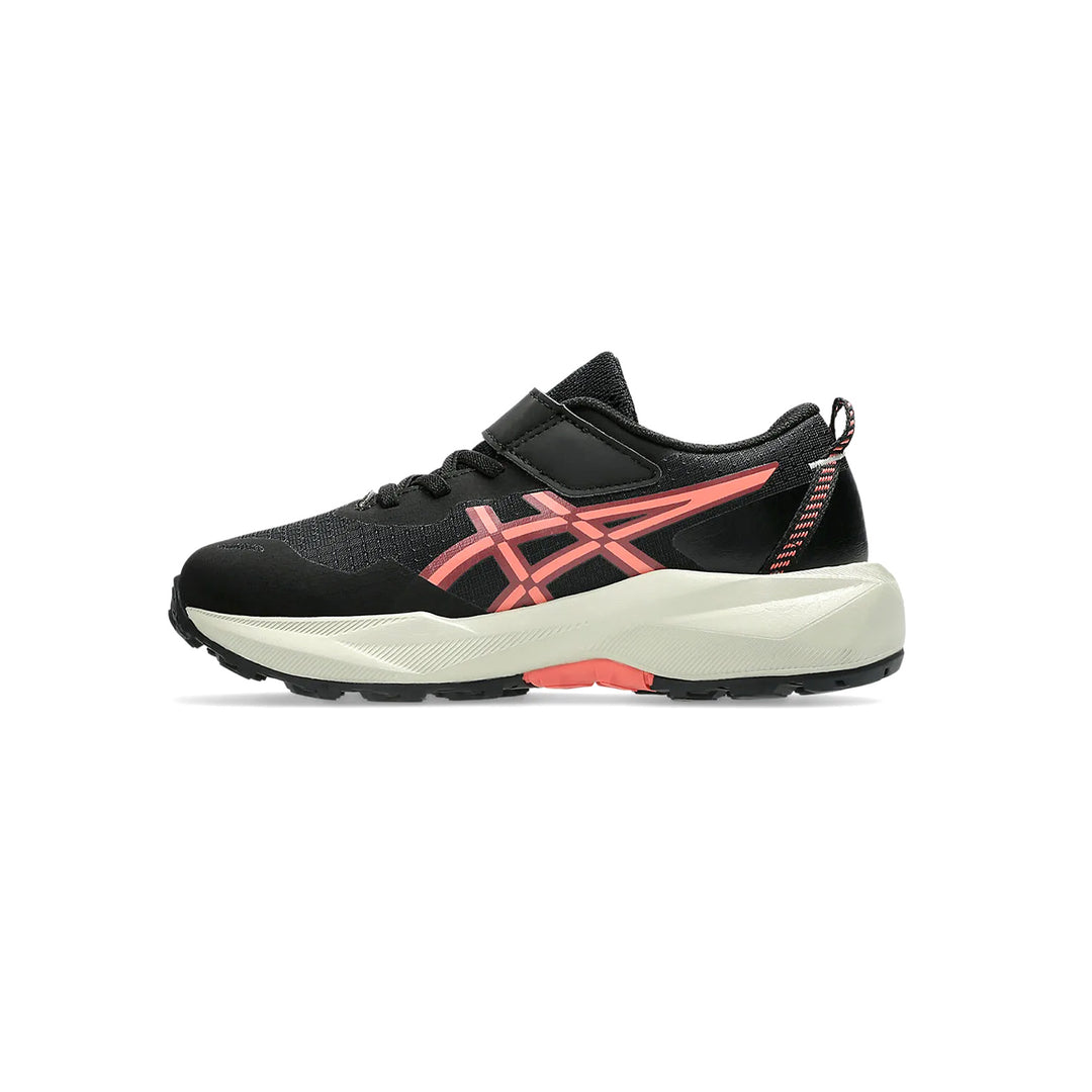 ASICS Kids PRE VENTURE 11 PS (Velcro) BLACK/PAPAYA