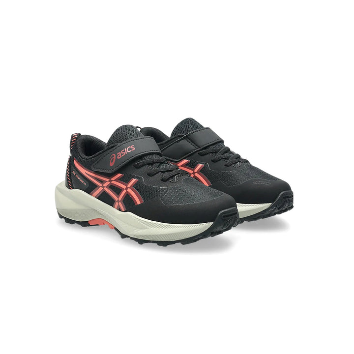 ASICS Kids PRE VENTURE 11 PS (Velcro) BLACK/PAPAYA