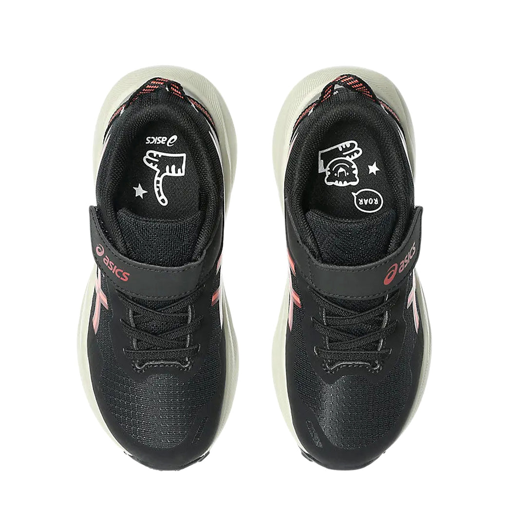 ASICS Kids PRE VENTURE 11 PS (Velcro) BLACK/PAPAYA