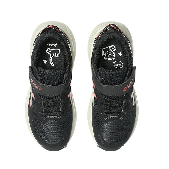 ASICS Kids PRE VENTURE 11 PS (Velcro) BLACK/PAPAYA